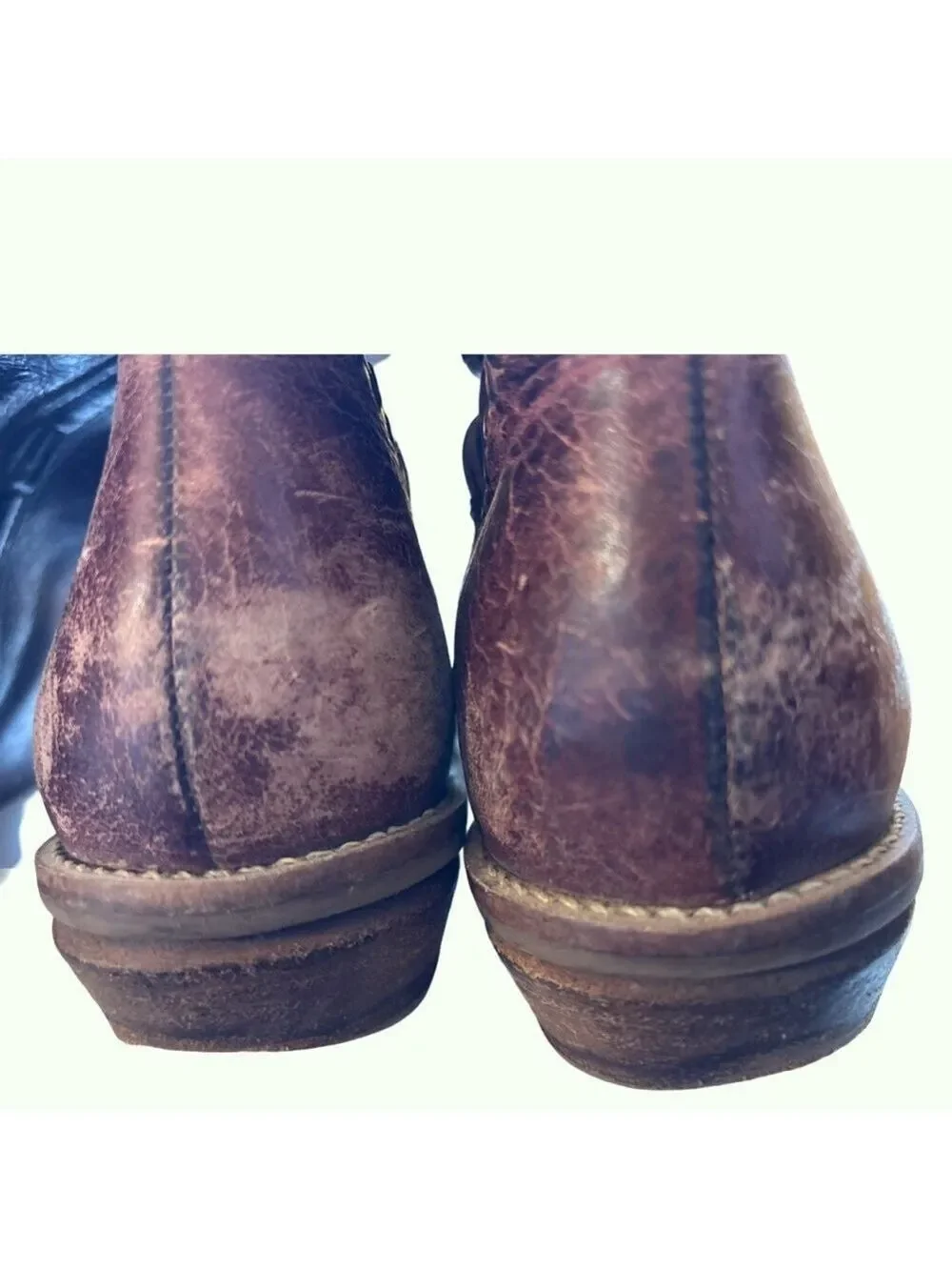 Lucky Penny Brown Leather Boots with Equestrian Style 6.5